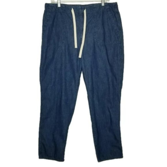 🆕J.Crew Denim - Tie-Waist Denim Camp Pant - Picture 2 of 7